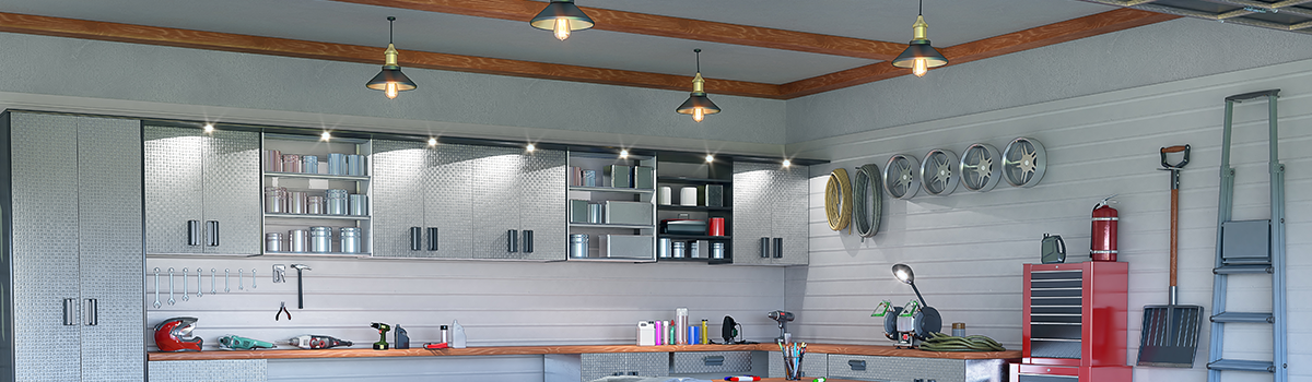 well-lit space with the correct garage lighting