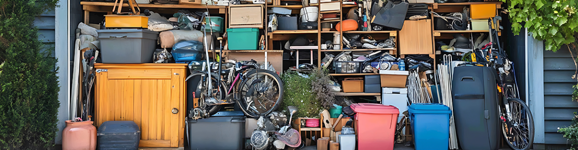 cluttered garage needs a clean out service